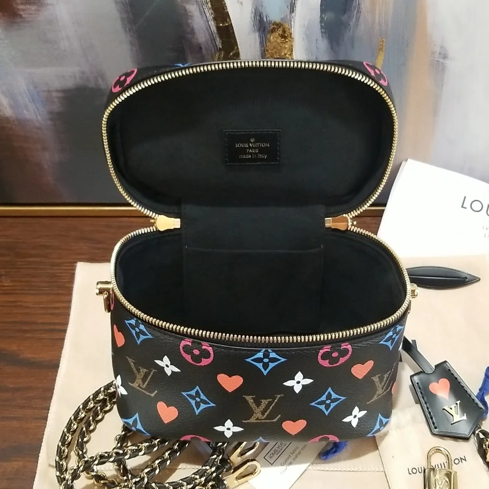 SOLD Louis Vuitton Black Game On Vanity Bag - Picture 10 of 12